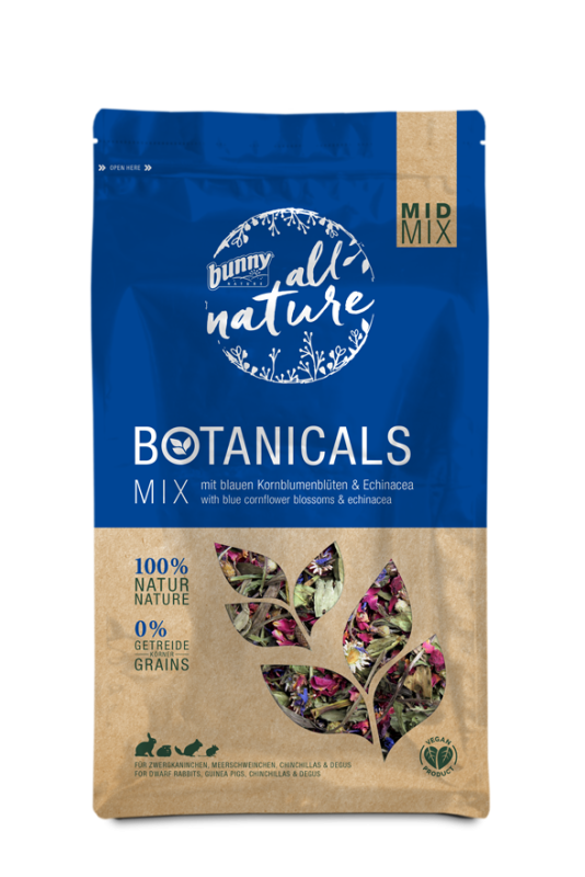 Billede af Bunny Nature Botanicals Mid Mix - Med Blå Kornblomst & Echinacea - 120g
