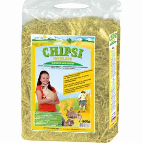 Chipsi Farmland Naturligt Halm - 800g
