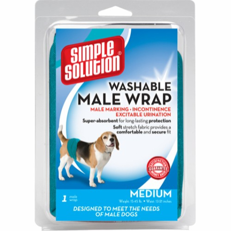 Simple Solution Vaskbar Mavebånd Til Hanhunde - flere Størrelser