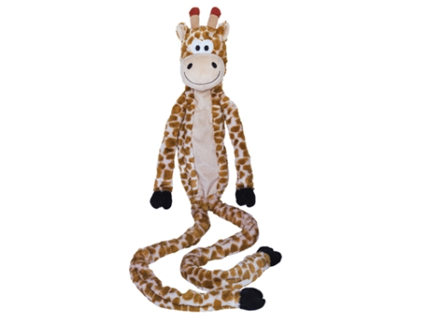 Nobby Hundelegetøjs Plys Bamse Giraf Med Reb - 113cm