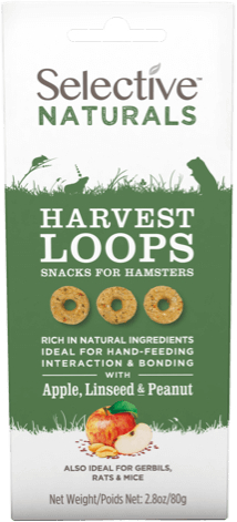 Supreme Selective Naturals Hamster Harvest Loops - 80g