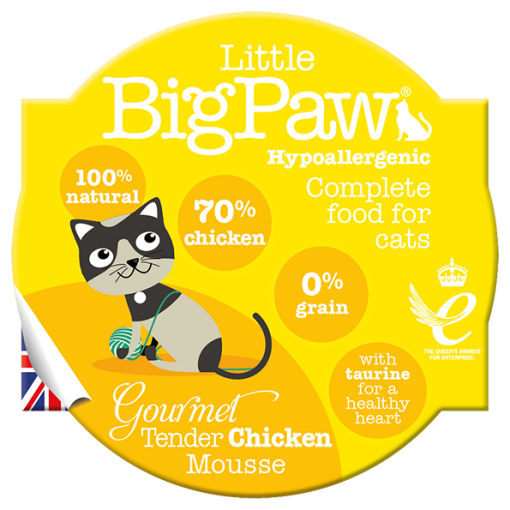 Little BigPaw Katte Vådfoder Gourmet Mousse - Med Tender Kylling - 85g - Kornfri thumbnail