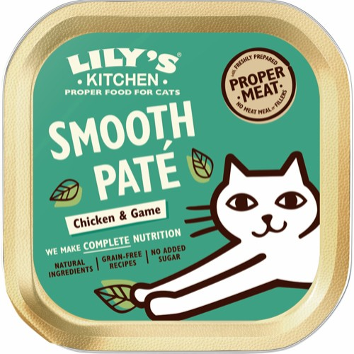 Lily's Kitchen Katte Vådfoder Smooth Pate - Med Kylling & Vildt - 85g - Kornfri thumbnail