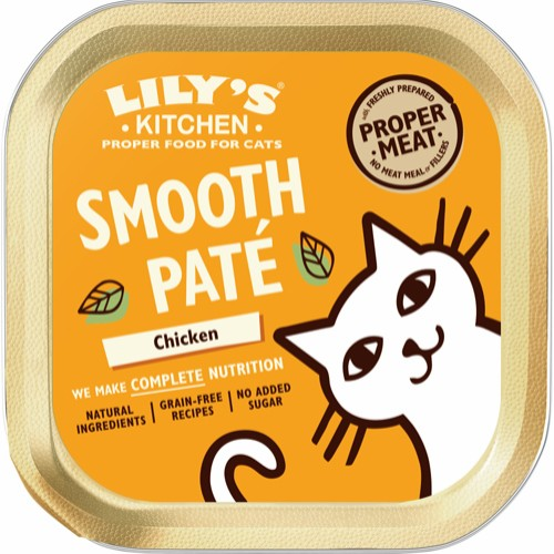 Lily's Kitchen Katte Vådfoder Smooth Pate - Med Kylling - 85g - Kornfri thumbnail