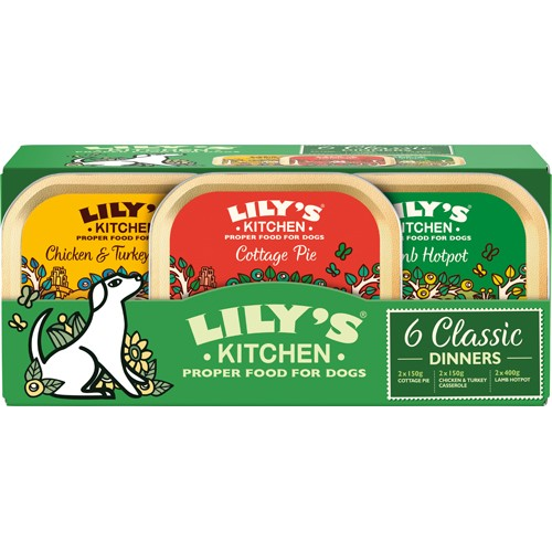 Lily's Kitchen Hunde Vådfoder Dinners Trays Multipack - 6x150g - Kornfri thumbnail
