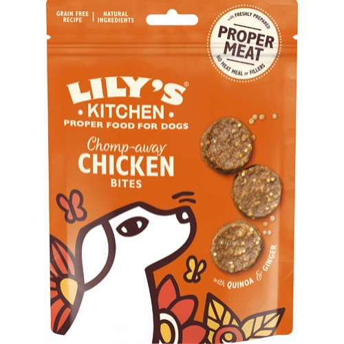 Lily's Kitchen Hundegodbidder Chomp Away - Med Kylling Bider - 70g - Kornfrit thumbnail