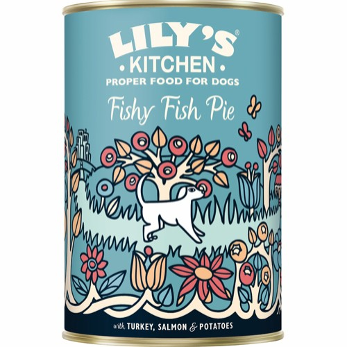 Se Lily´s Kitchen Hunde Vådfoder Fishy Fish Pie - Med Kalkun & Fisk - 400g - Kornfri hos Dyreverdenen.dk