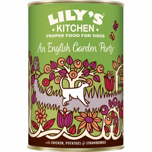 Se Lilys Kitchen dåsemad An English Garden Party, 400g hos Dyreverdenen.dk
