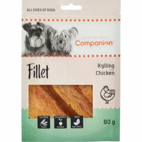 Companion Hundesnack Kylligefillet - 80g - Gluten- & Sukkerfri