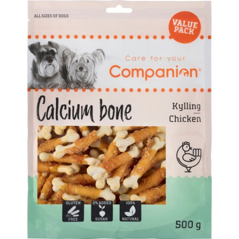 Companion Hundesnack Kyllige Kalcium Ben - 500g - Gluten- & Sukkerfri
