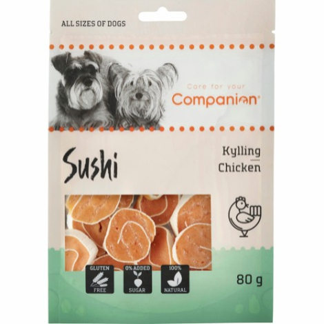 Companion Hundesnack Kyllige Sushi - 80g - Gluten- & Sukkerfri
