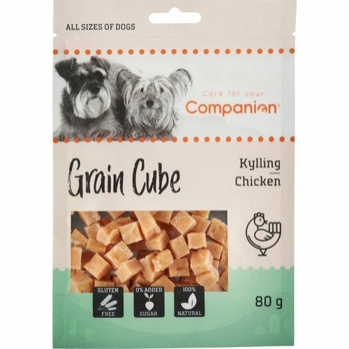 Companion Hundesnack Kyllige Grain Cube - 80g - Gluten- & Sukkerfri