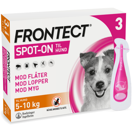 Frontect Hunde Spot On - Flere Størrelser - 3stk til hunde