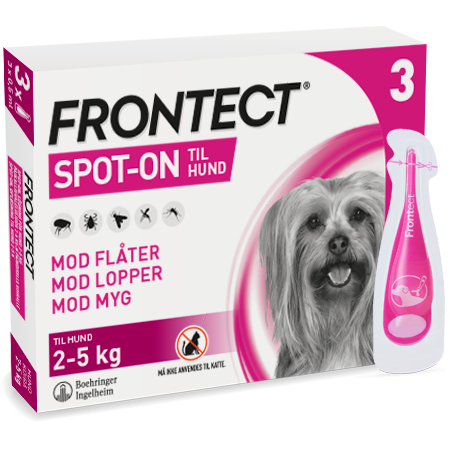 Frontect Hunde Spot On - Flere Størrelser - 3stk praktisk