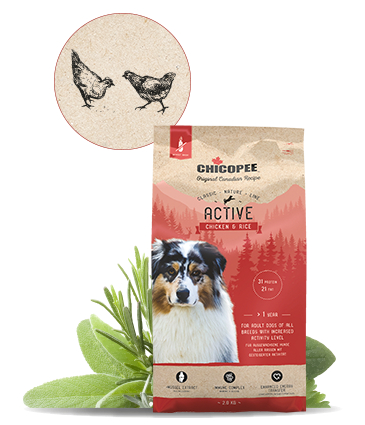 Chicopee Classic Nature Line Active Hundefoder - Med Kylling & Ris - 15kg - Hvedefri