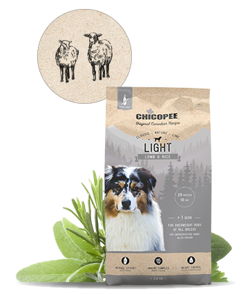 Chicopee Classic Nature Line Light Hundefoder - Med Lam & Ris - 15kg - Hvedefri