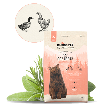Chicopee Classic Nature Line Castrate Kattefoder - Med Fjerkræ - 1,5kg