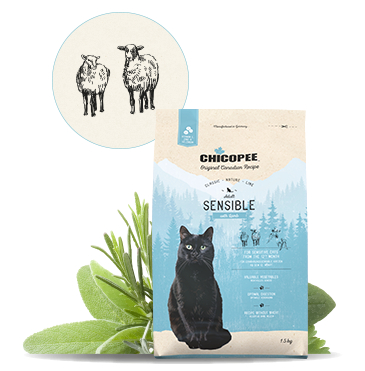 Chicopee Classic Nature Line Sensible Kattefoder - Med Lam - 1,5kg - Hvedefri