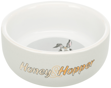 Trixie Honey & Hopper Keramikskål - 250ml - Ø11cm - Grå