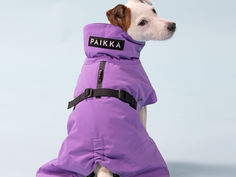 PAIKKA Recovery Hunde Vinterjakke - Lilla - Bagside