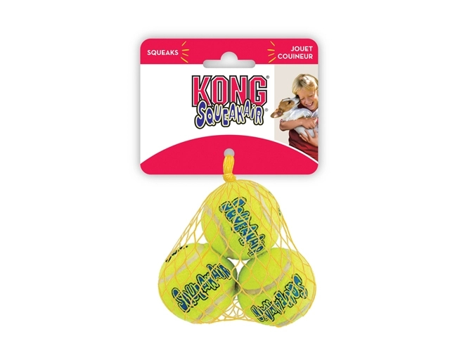 Kong Hundelegetøjs Tennisbolde - 3-pak - X-Small - Ø4cm
