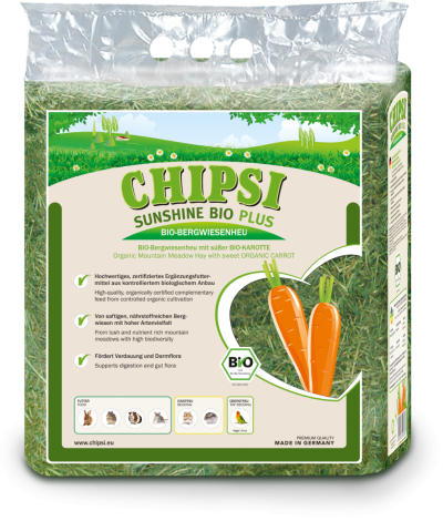 Chipsi Sunshine Bio Plus - BjergEngHø med Gulerødder - 600g