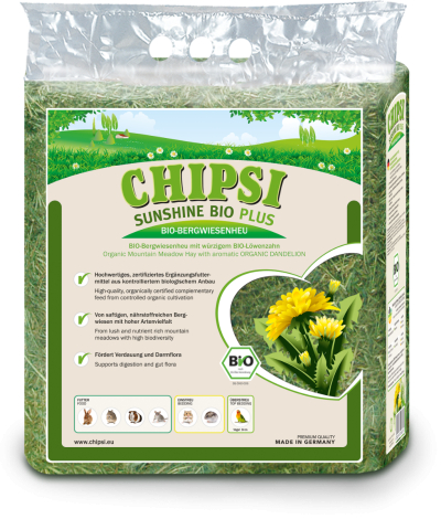 Chipsi Sunshine Bio Plus - BjergEngHø med Mælkebøtte - 600g