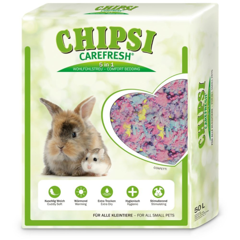 Chipsi CareFresh Color Bundstrøelse - Confetti - 50L