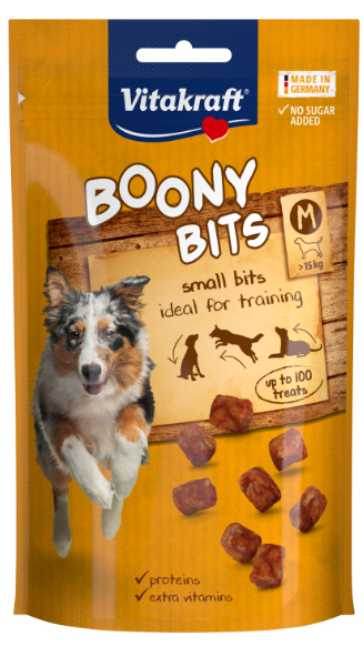 Billede af VitaKraft Boony Bits Hunde Snack Godbidder Medium - 120g