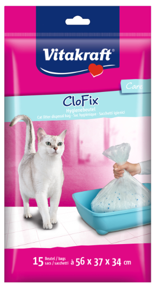 Billede af Vitakraft CloFix pose til kattebakke - 15 stk