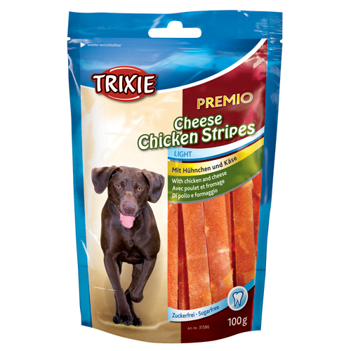 Trixie Hunde Snack Godbidder Premio Oste  Og Kylling Strimler - 100g