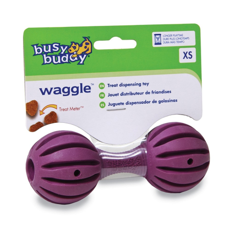 Busy Buddy Hunde Aktivitetslegetøj Waggle - Flere Størrelser - Lilla