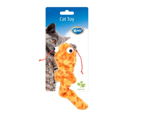Duvo+ Kattelegetøjs Den Bevægende Orm - 28 cm - Med Catnip