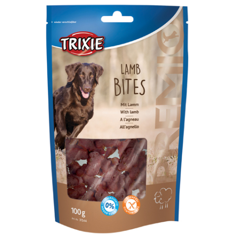 Trixie Hunde Snack Godbidder med Lammekød i Bidder - Sukkerfrie - Glutenfrie - 100g