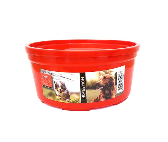 Billede af Active Canis Hundeskål i Plastik - Non Spild - Ø19cm - Rød