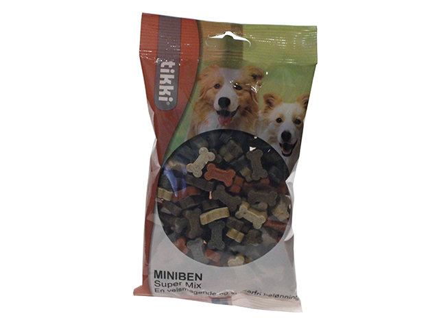 Tikki Hunde Snack Godbidder Miniben Super Mix - 200g