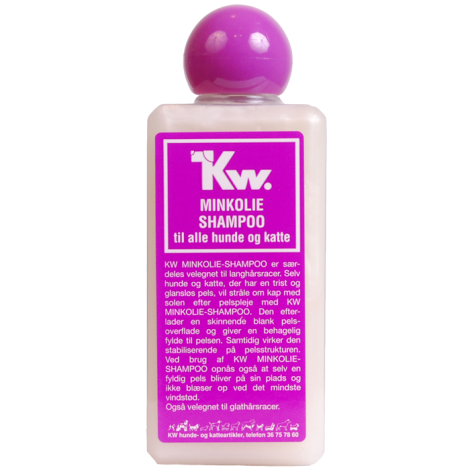 Kw Hunde og Katte Shampoo - Minkolie - 200ml