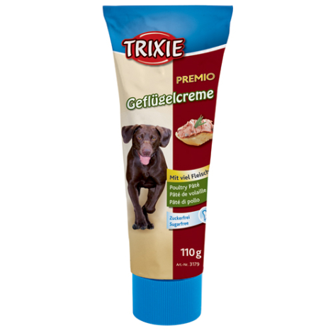 Trixie Premio Hunde Snack Fjerkræ Paté - 110g - Sukkerfri - Glutenfri