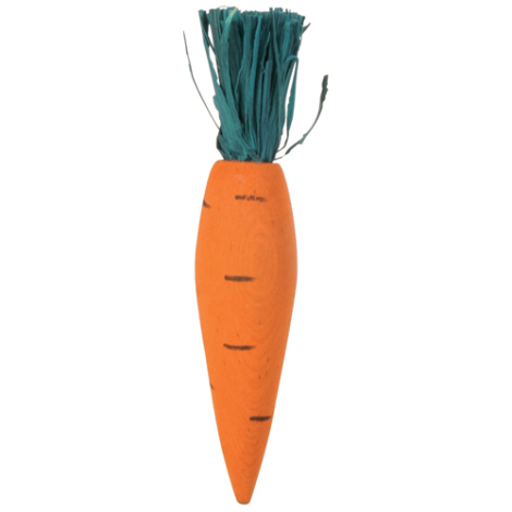 Trixie Gnaverlegetøjs Grøntsager i Træ - Med Halm - 3stk - 8-10cm