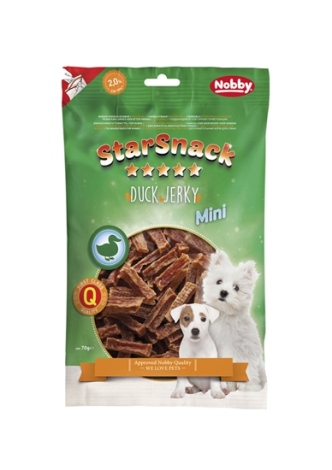 StarSnack Mini Hunde Snack Godbidder - Med Ande Stænger - 70g - 2% Fedt